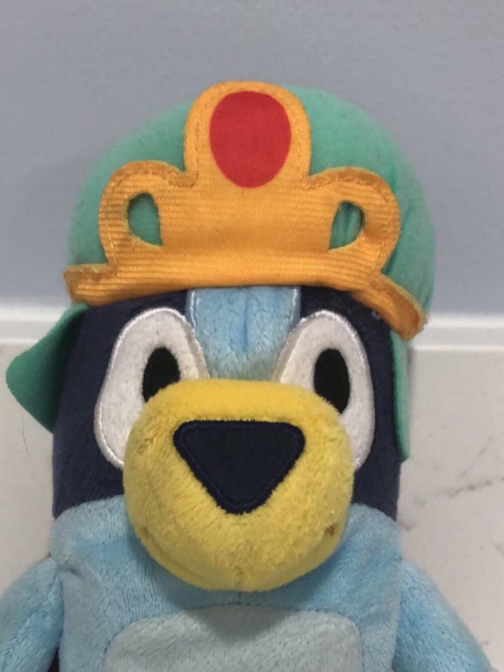 Bluey Friends Royalty Bluey Dog Plush King Queen Crown Stuffed Animal Toy 8”